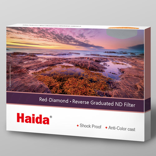 Haida（ハイダ）レッドダイヤモンド リバースグラデーション ND0.6 フィルター 100×150mm 角型フィルター