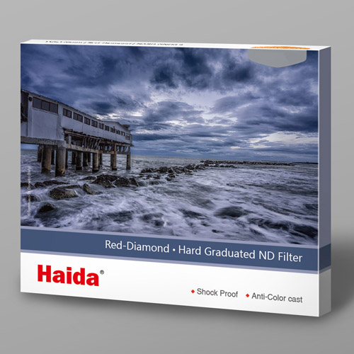 Haida（ハイダ）レッドダイヤモンド ハードグラデーション ND0.9 フィルター 150×170mm 角型フィルター