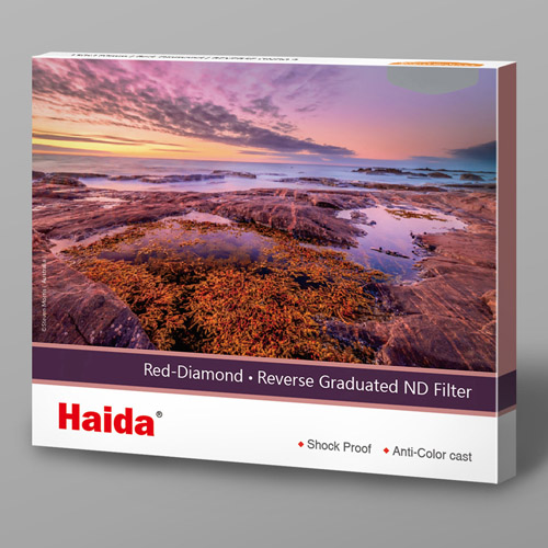 Haida（ハイダ）レッドダイヤモンド リバースグラデーション ND0.6 フィルター 150×170mm 角型フィルター