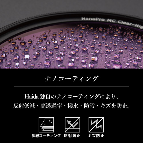 Haida（ハイダ）ナノプロ ミストブラック 1/8 ソフトフィルター 58mm