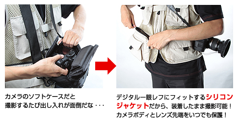 装着したまま撮影可能!
