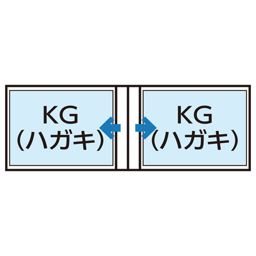 ハクバ Pポケットアルバム NP KG（ハガキ）サイズ 横 20枚収納 ピンクブーケ