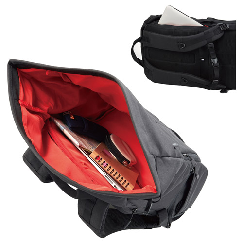 Hakuba Plusshell City 04 Rolltop 背包黑色