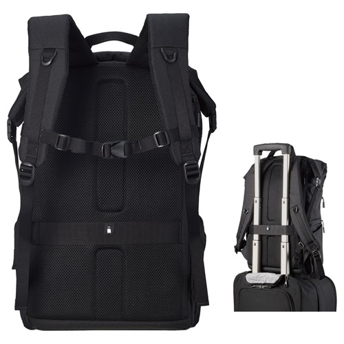 Hakuba Plusshell City 04 Rolltop 背包黑色