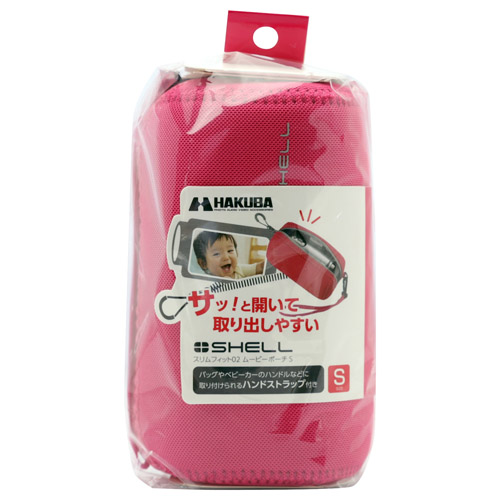 ハクバ プラスシェル スリムフィット02 ムービーポーチ S ピンク