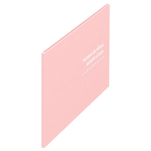 ハクバ 写真台紙 ランス ドゥ Lサイズ 2面（ヨコ・ヨコ） 5枚セット ピンク