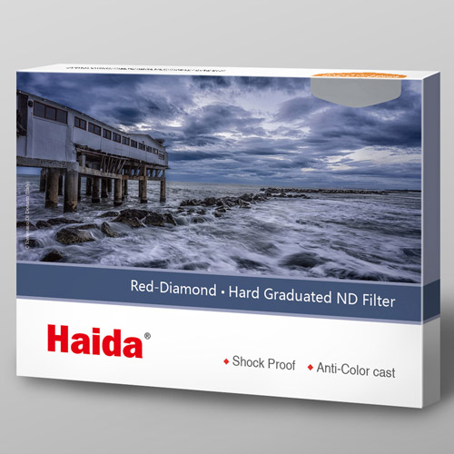 Haida（ハイダ）レッドダイヤモンド ハードグラデーション ND0.6 フィルター 100×150mm 角型フィルター