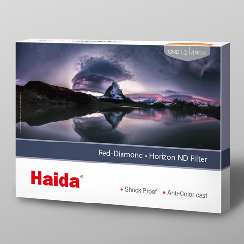 Haida（ハイダ）レッドダイヤモンド センターグラデーション（ホライズン）ND1.2 フィルター 100×150mm 角型フィルター