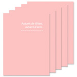 ハクバ 写真台紙 ランス ドゥ Lサイズ 2面 5枚セット ピンク