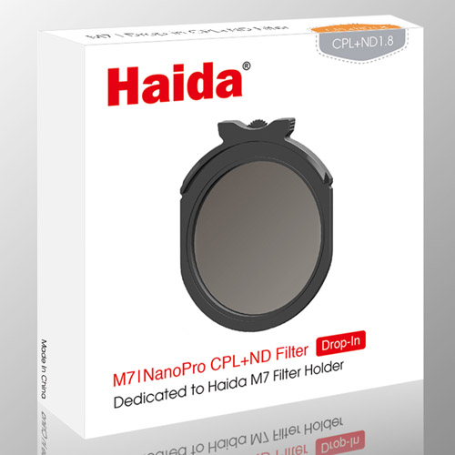 Haida（ハイダ）M7 ドロップイン ナノコーティング C-PL + ND1.8 (64×) フィルター