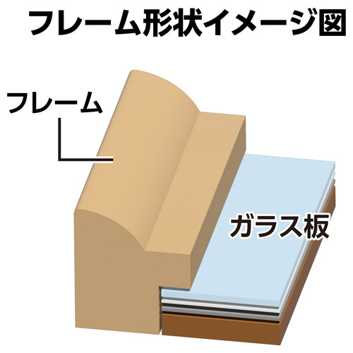 ハクバ フォトフレーム テリア3 2Lサイズ 2面（タテ・タテ） ナチュラル