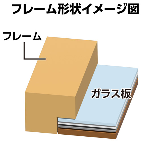 ハクバ リエージュ プレジール A3多面 フォトフレーム ブラウン