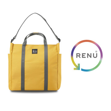 廃棄衣料などから生まれたリサイクル素材RENU（R）を採用