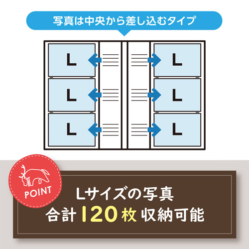 Chululu（チュルル） ポケットアルバム STOFF（ストフ） Lサイズ 120枚収納 マリーゴールド