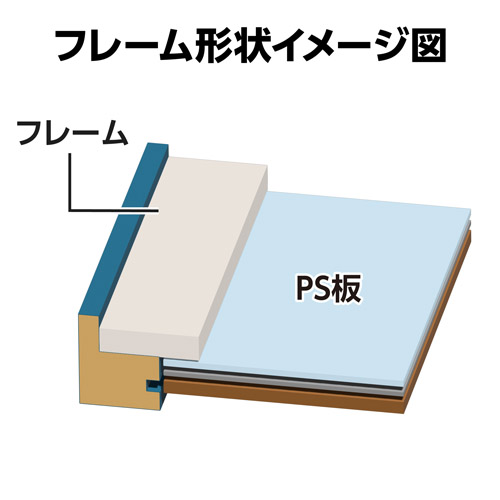 ハクバ フォトフレーム Rapport（ラポール） 2L／KG（ハガキ）サイズ ブルー