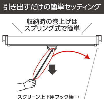 引き出すだけの簡単セッティング