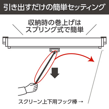 引き出すだけの簡単セッティング