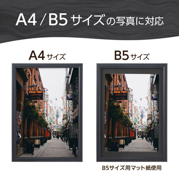 A4／B5サイズの写真に対応