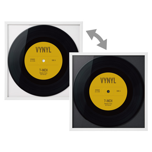 ハクバ レコード額 RG-01 7インチレコード／CD紙ジャケット ホワイト