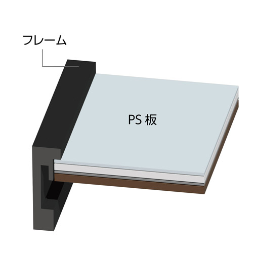 ハクバ レコード額 RG-01 7インチレコード／CD紙ジャケット ブラック