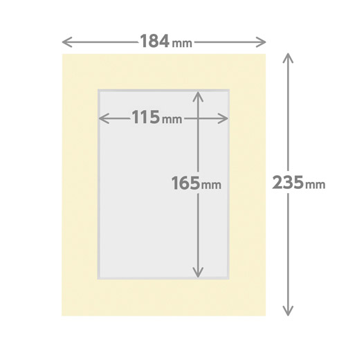 ハクバ カラーペーパースタンド 2L（カビネ）サイズ クリーム