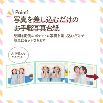 写真を差し込むだけのお手軽写真台紙