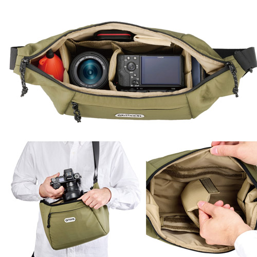 OUTDOOR PRODUCTS（アウトドアプロダクツ） カメラショルダーバッグ 06 オリーブ
