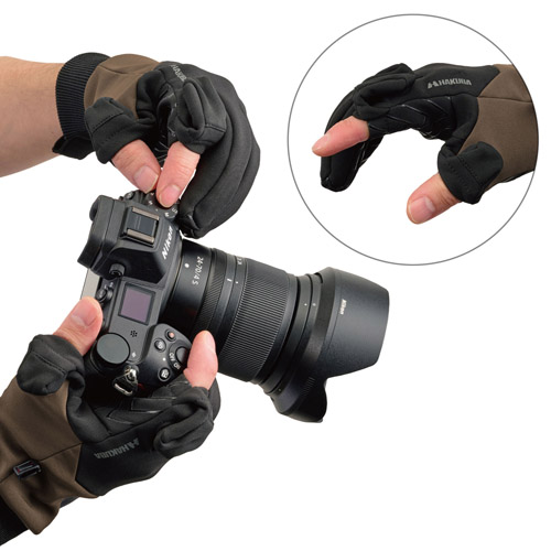 ハクバ エブリデイフォトグローブ Sサイズ カーキ