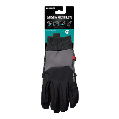 ハクバ エブリデイフォトグローブ Mサイズ グレー