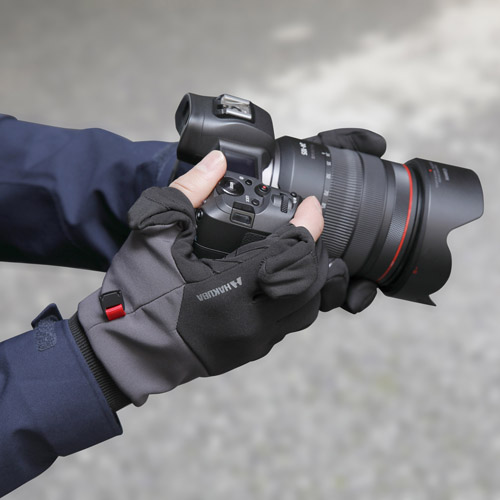 ハクバ エブリデイフォトグローブ Mサイズ グレー