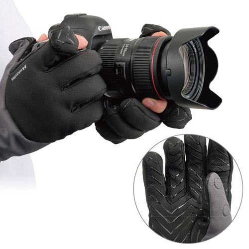 ハクバ サーマルフォトグローブ PL Mサイズ グレー