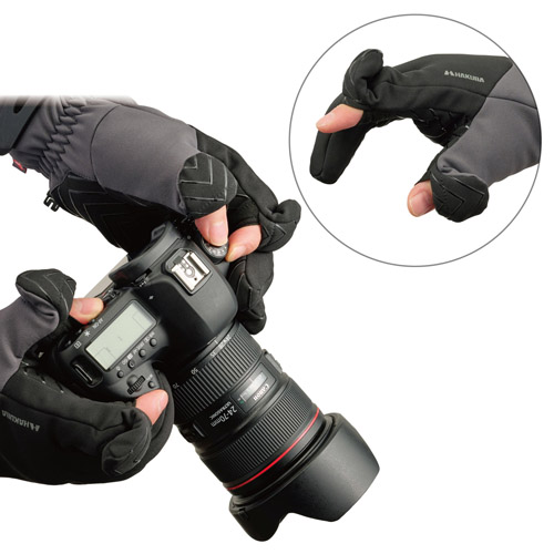 ハクバ サーマルフォトグローブ PL Mサイズ グレー