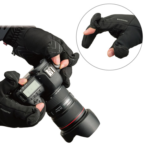 ハクバ サーマルフォトグローブ PL Lサイズ ブラック