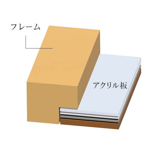 ハクバ 木製額縁 MM-01 A3サイズ ナチュラル