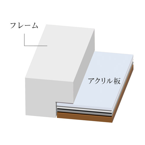 ハクバ 木製額縁 MM-01 A3ノビサイズ ホワイト