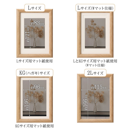 ハクバ フォトフレーム Arco(アルコ)L/KG/2L