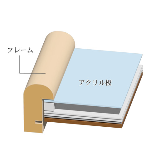 ハクバ フォトフレーム Arco(アルコ)ましかく127/2L