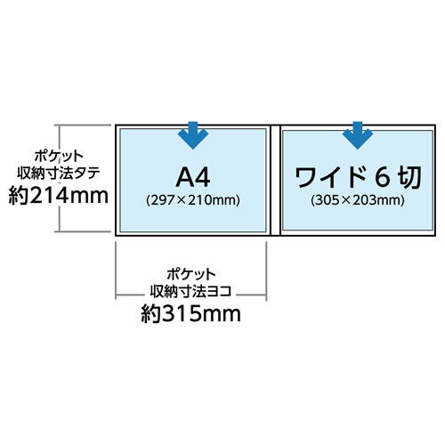 ハクバ プロフェッショナルプリントアルバム V A4（ヨコ）サイズ 40枚収納 ブラック