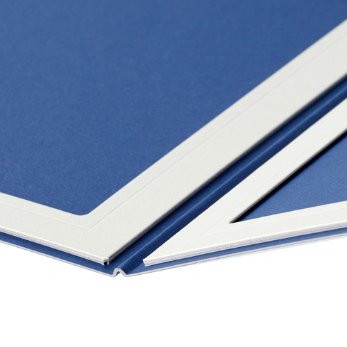 ハクバ フォトメッセージカード ランス グラース Lサイズ 2面 タテ ネイビー