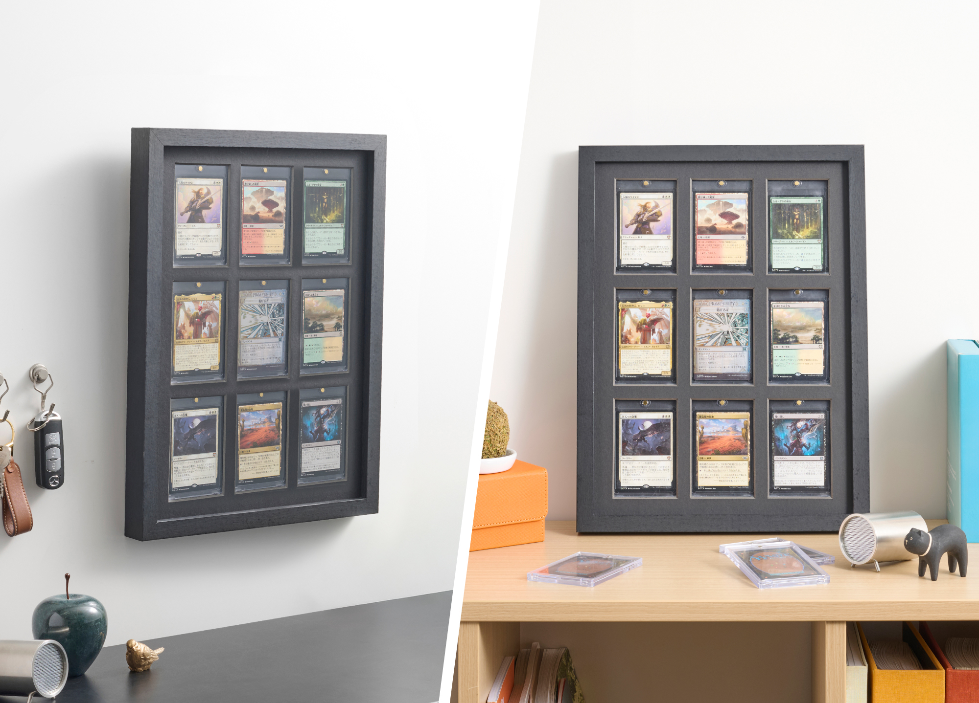 ハクバ トレーディングカード額 TCG-01(マグネットローダー35ptサイズ×9枚用)