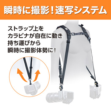 カメラストラップ ブラックラピッド ダブルスリムX エクストラ