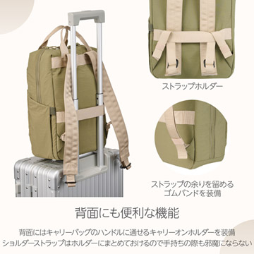 背面にも便利機能