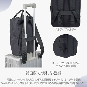 背面にも便利機能