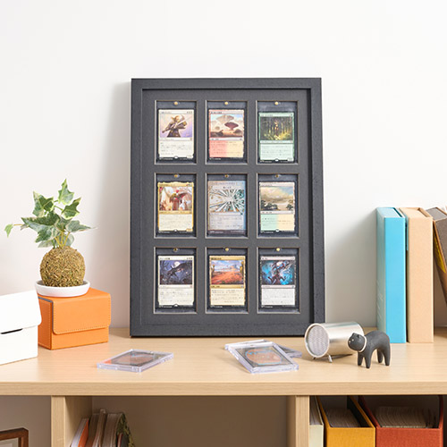 トレーディングカード額 TCG-01（マグネットローダー35ptサイズ×9枚用）