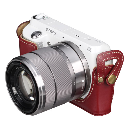 ピクスギア 本革ボディケース SONY α NEX-F3専用