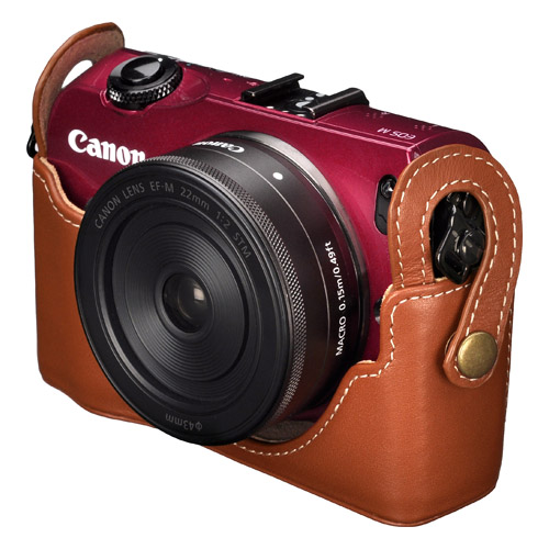 ピクスギア 本革ボディケース Canon EOS M 専用