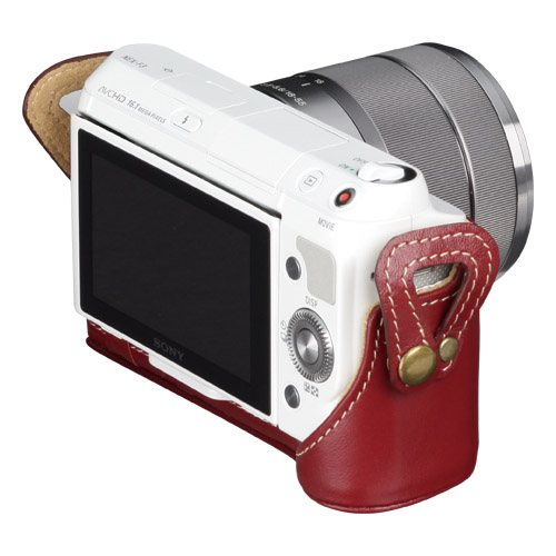 ピクスギア 本革ボディケース SONY α NEX-F3専用