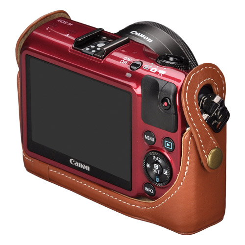 ピクスギア 本革ボディケース Canon EOS M 専用
