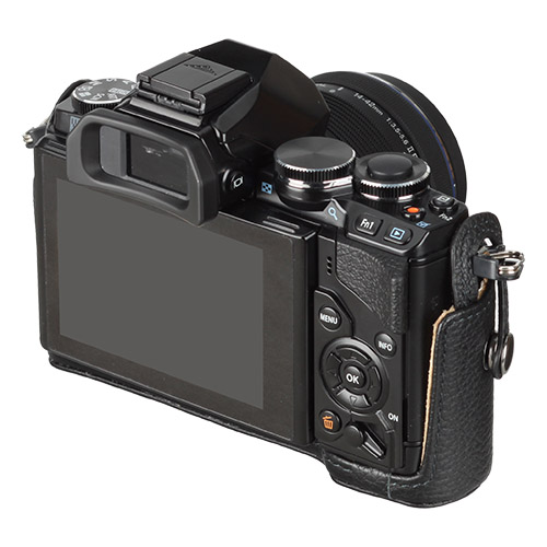 ハクバ OLYMPUS OM-D E-M10専用 本革ボディケース　ブラック