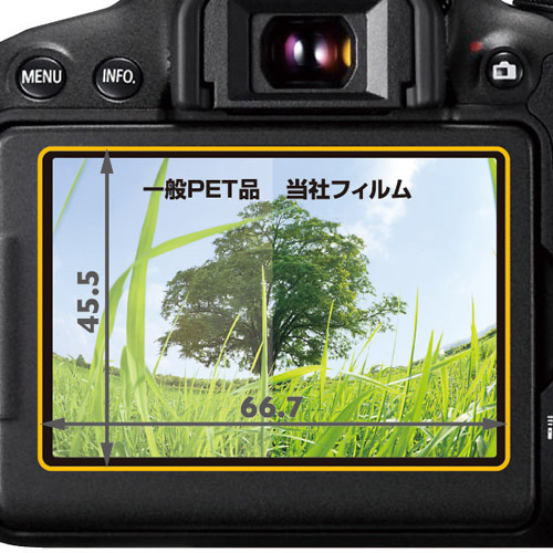 液晶保護フィルム Canon EOS Kiss X7i / X6i 専用